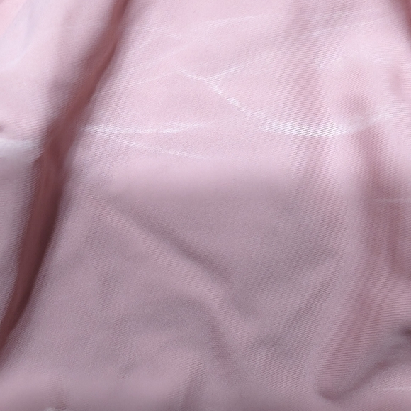 FLAW AS IS Womens Swim Set  L Pink Tankini Black Skirt 2 Piece  Spaghetti Strap - Picture 5 of 17